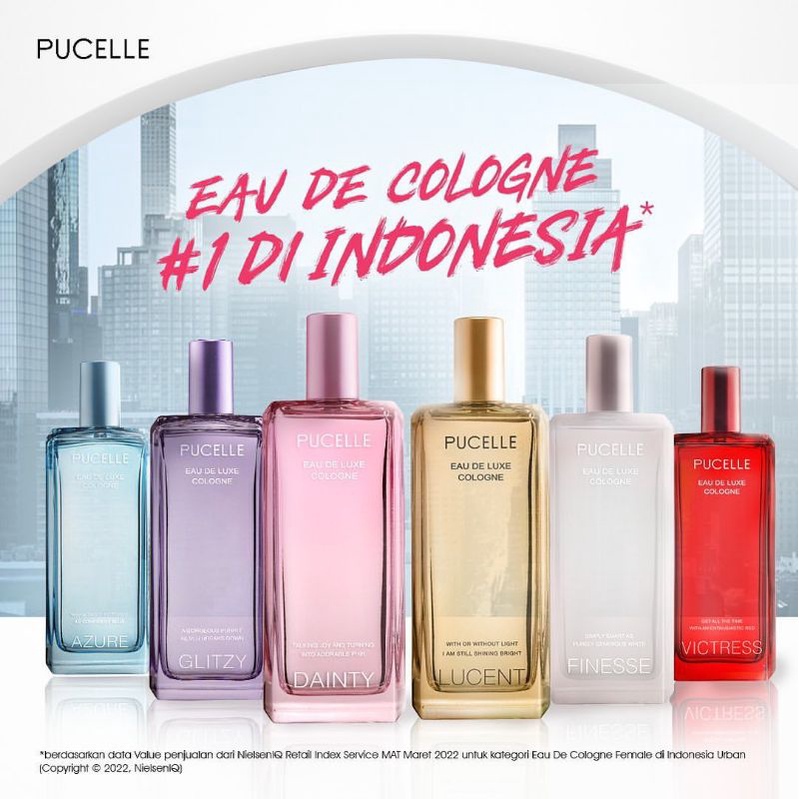 PUCELLE Eau De Luxe Cologne - 100ml ❤ jselectiv ❤ Parfum Kemasan Kaca PUCELLE  ORI✔️BPOM✔️COD✔️