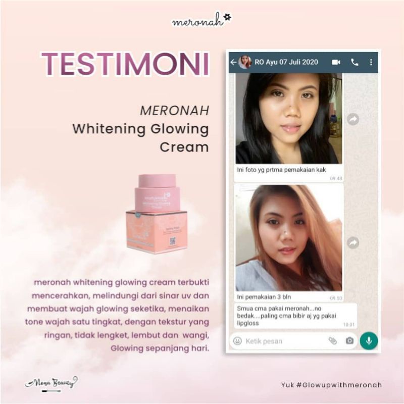 MERONAH ORIGINAL CREAM GLOWING WHITENING