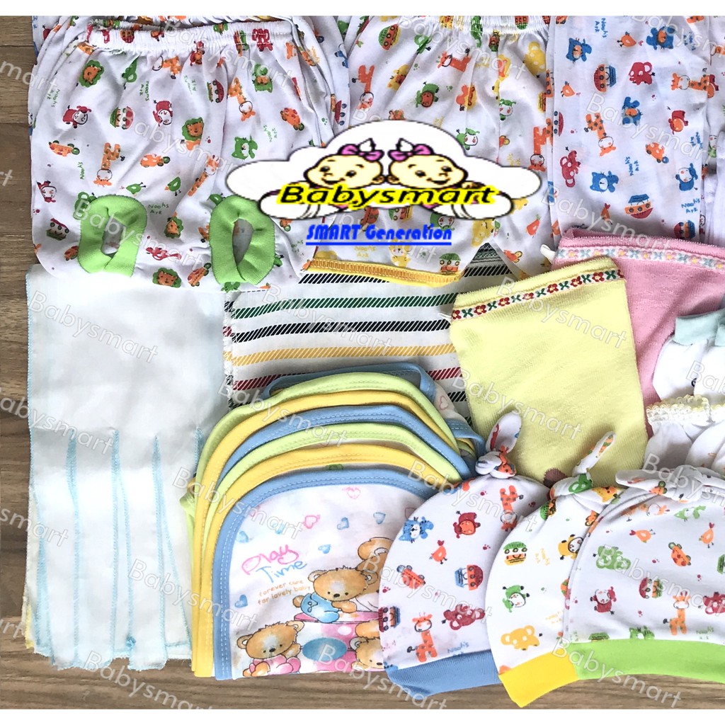 BABYSMART - Paket Hemat Perlengkapan Baju Bayi Baru Lahir (New Born) PAKET TABUR 6