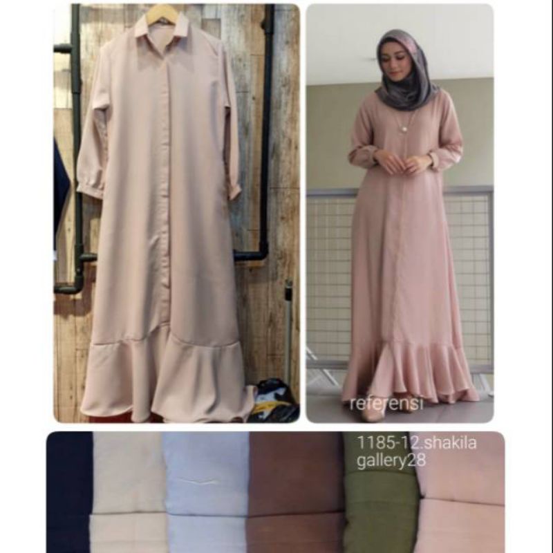 Gamis moscrepe by GALLERY28 (abaya busui Friendly /menyusui