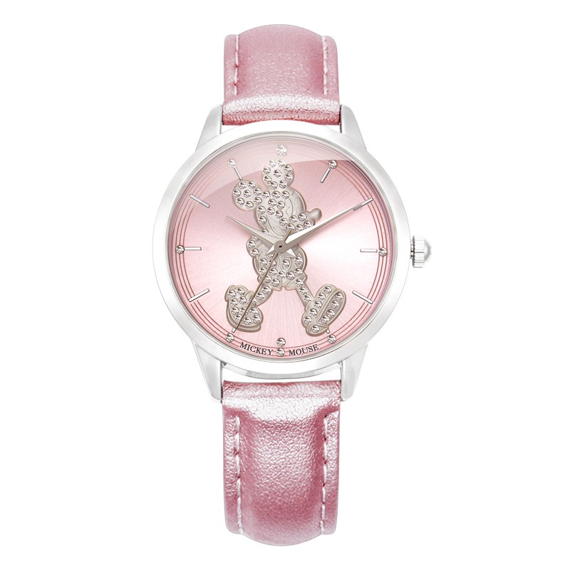 Disney Ori MS1136 Mickey Mouse Jam Tangan Wanita Perempun Remaja Dewasa Pink