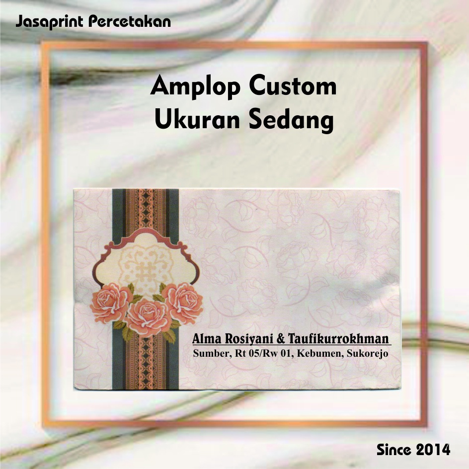 

Amplop cetak nama ukuran sedang