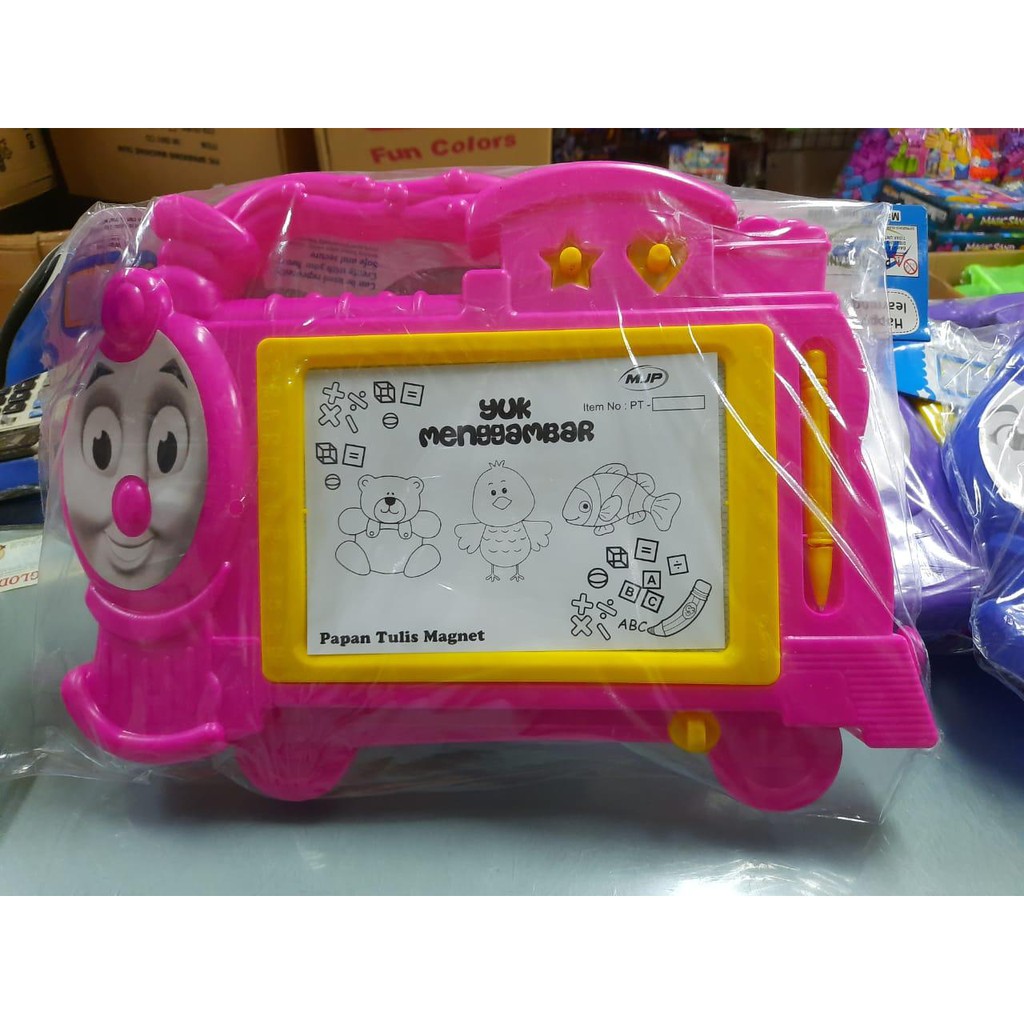 

Mainan anak papan tulis magnet board magnetic drawing anak belajar kantong