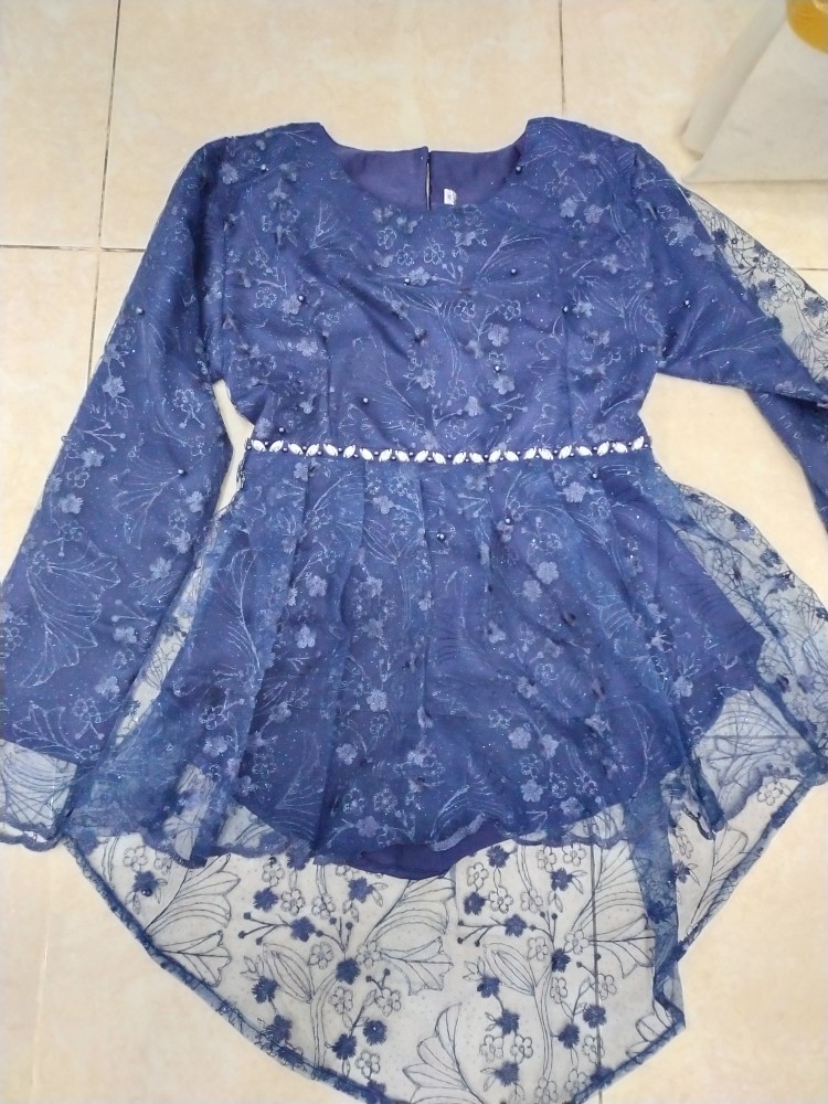 Set Couple Wisa Kiana Navy, Set Couple Batik, Batik Pekalongan