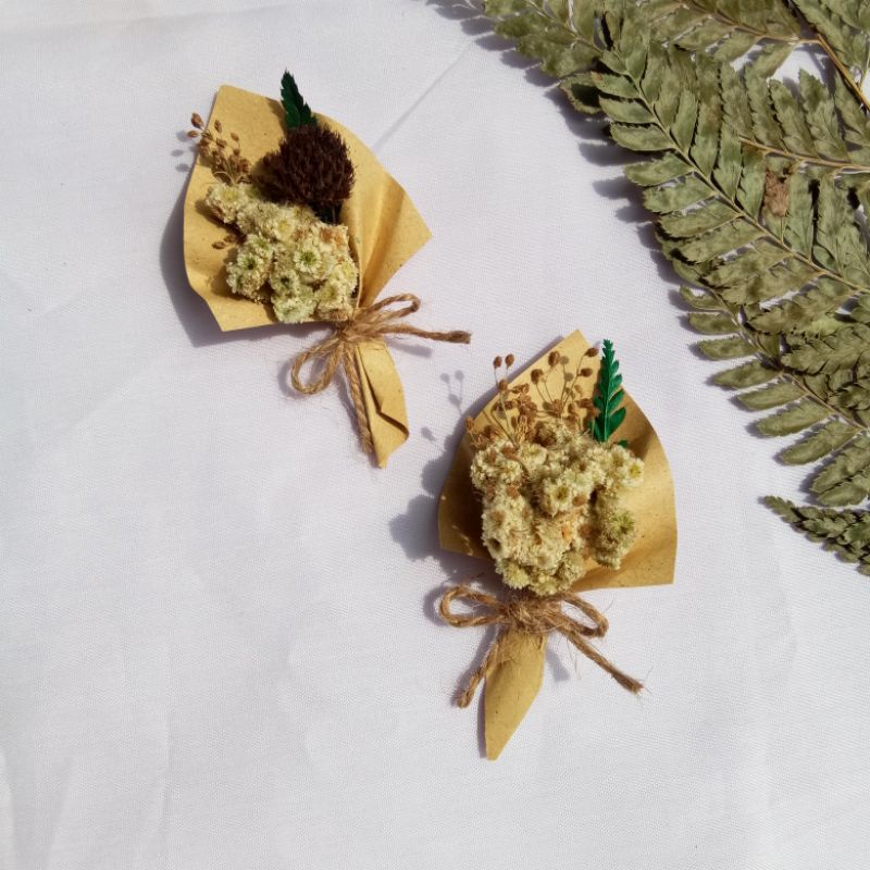 Buket Bunga Kering Mini Aesthetic [Deenart]