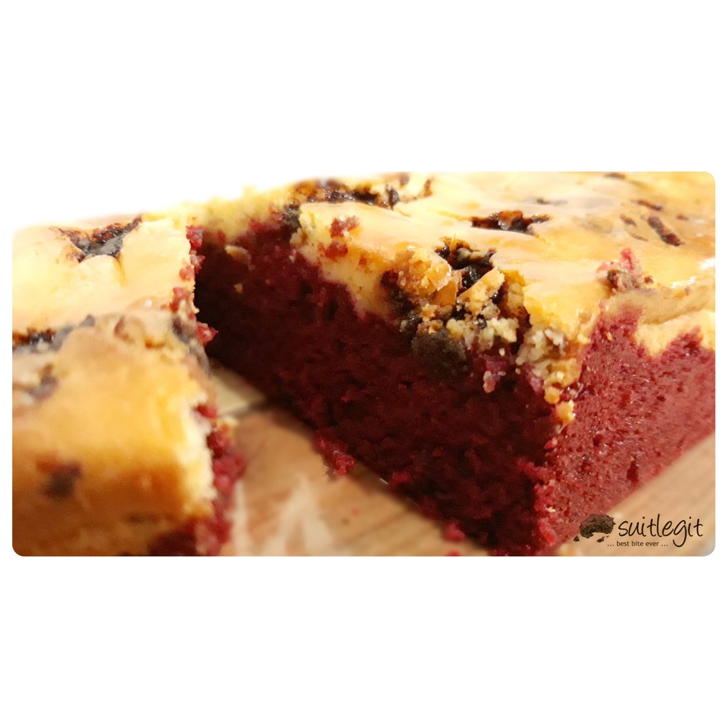 

Ovomaltine swirl - Red Velvet Cream Cheese Brownie