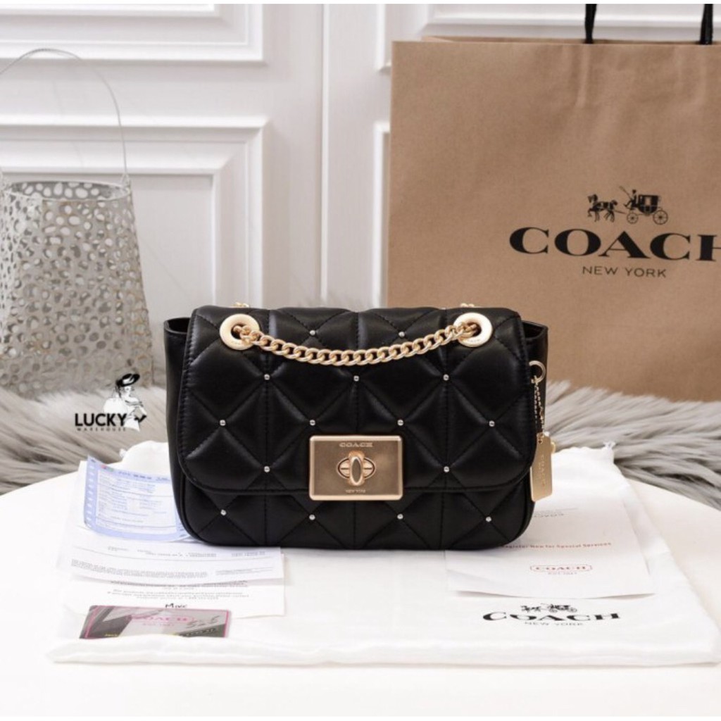 Coach Cassidy Crossbody With Studded Diamond Quilting - ORIGINAL 100%