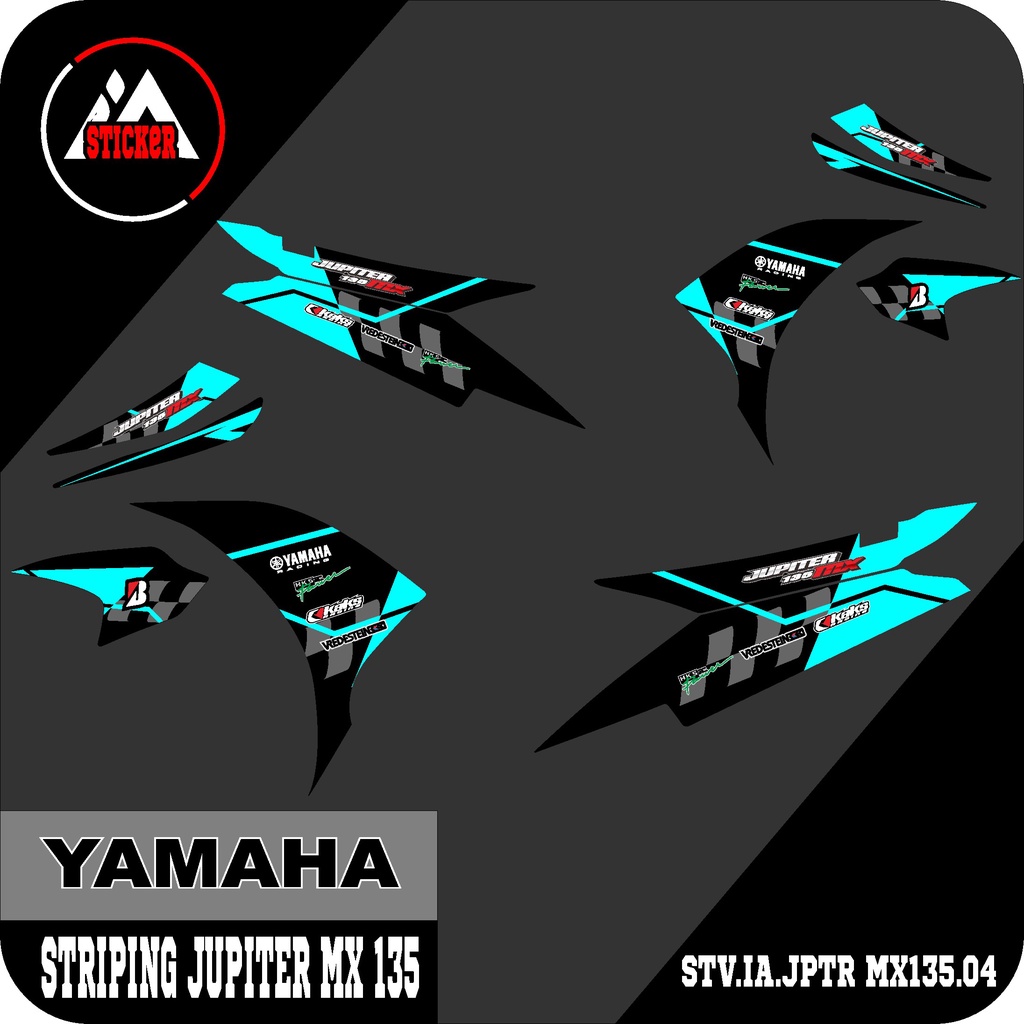 (Cod) Striping Yamaha Jupiter MX New 135 - Striping Variasi Jupiter MX New 135 Semi Full