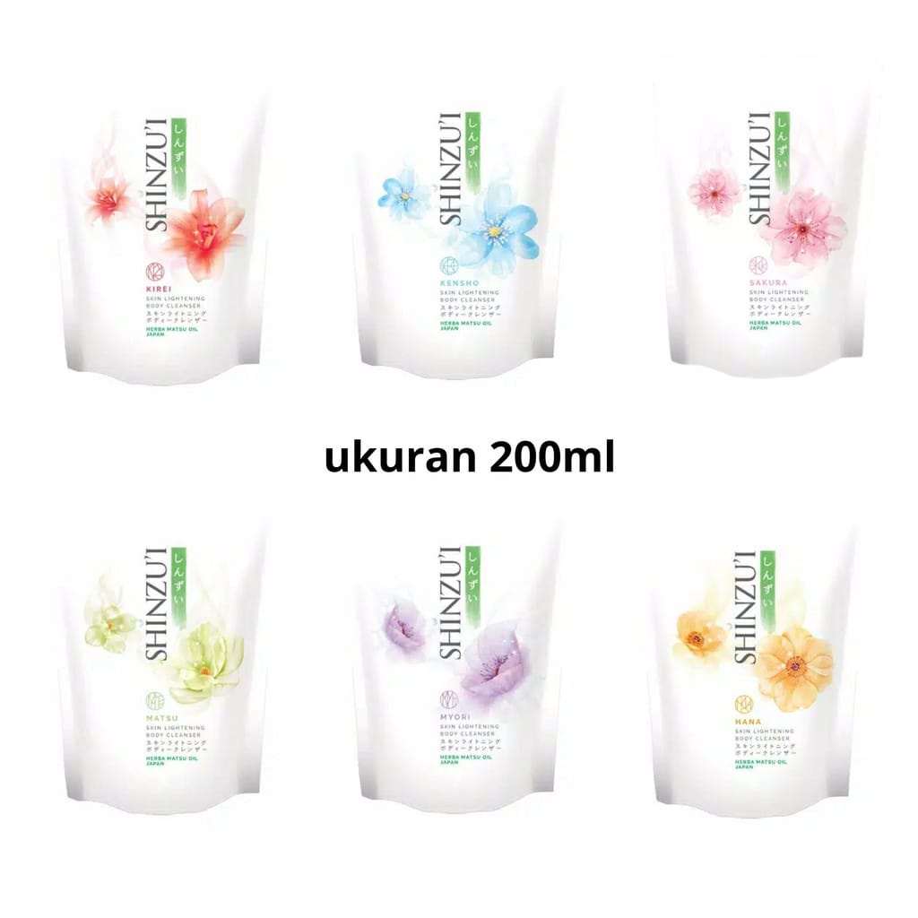 ✿ELYSABETHME✿ shinzui Body cleanser (200ml) sabun cair memutihkan kulit badan moist lembut matsu kirei