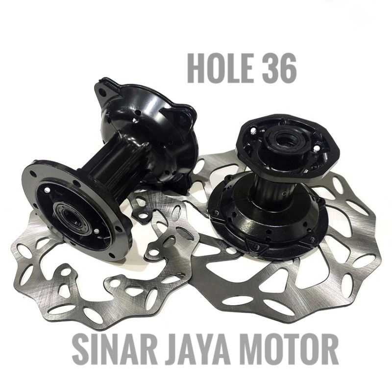 TROMOL KLX 150 DTRACKER 150 KLX BF 150 TRAIL CROSS  SUPERMOTO HOLLE 36 1SET HITAM PLUS CAKRAM BUAT ROBAHAN JAGA BIS