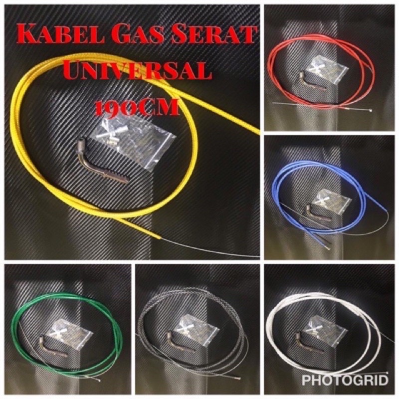 KABEL GAS SERAT PLUSS L GAS PANJANG 190CM SEMUA MOTOR