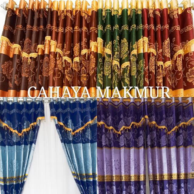 GORDEN JENDELA  MOTIF BATIK PRADA FREE TALI TASSEL HOOK  