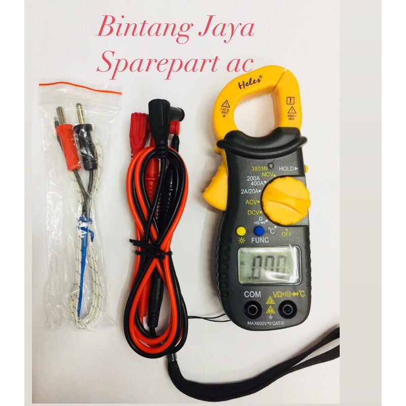 Tang ampere Heles 3803 / alat ukur ampere clamp meter