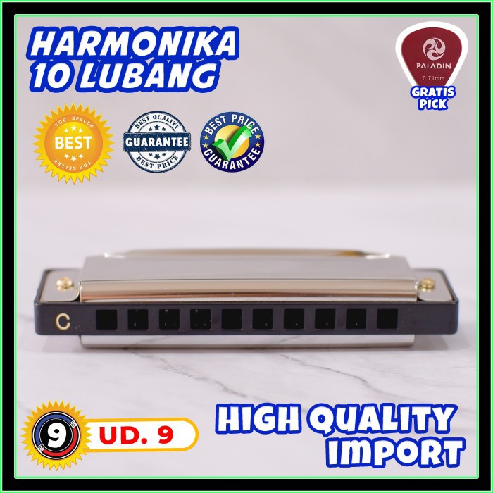 Harmonika 10 Lubang / Harmonika Nada C / 10 Holes