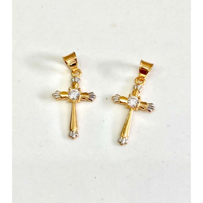 Liontin Salib Emas Asli kadar 700 16k