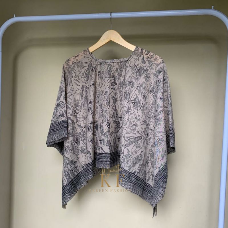 Outer kimono scraf premium-Nara brown