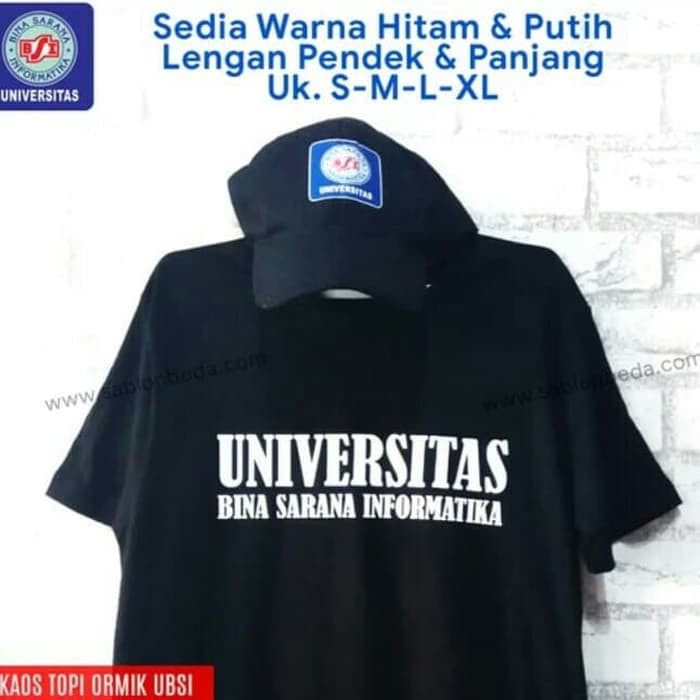 NJSTO474 BAJU KAOS OSPEK ORMIK SEMOT BSI KAMPUS SEMINAR GRATIS TOPI