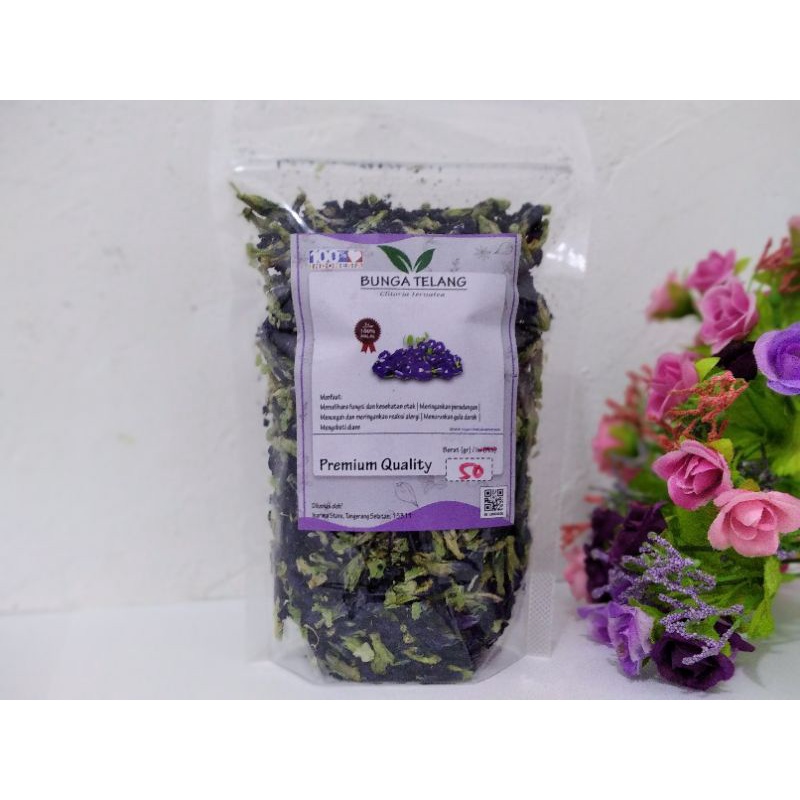 

Bunga Telang Kering / Kembang Teleng Premium / Dried Butterfly Pea 50Gr ORGANIK