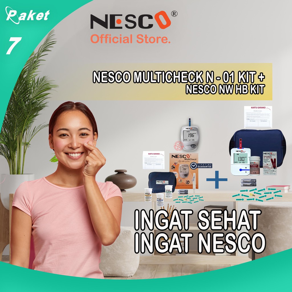 PAKET 11A, ALAT CEK GULA DARAH, ASAM URAT, KOLESTEROL + ALAT CEK HEMOGLOBIN MURAH BERSAHABAT