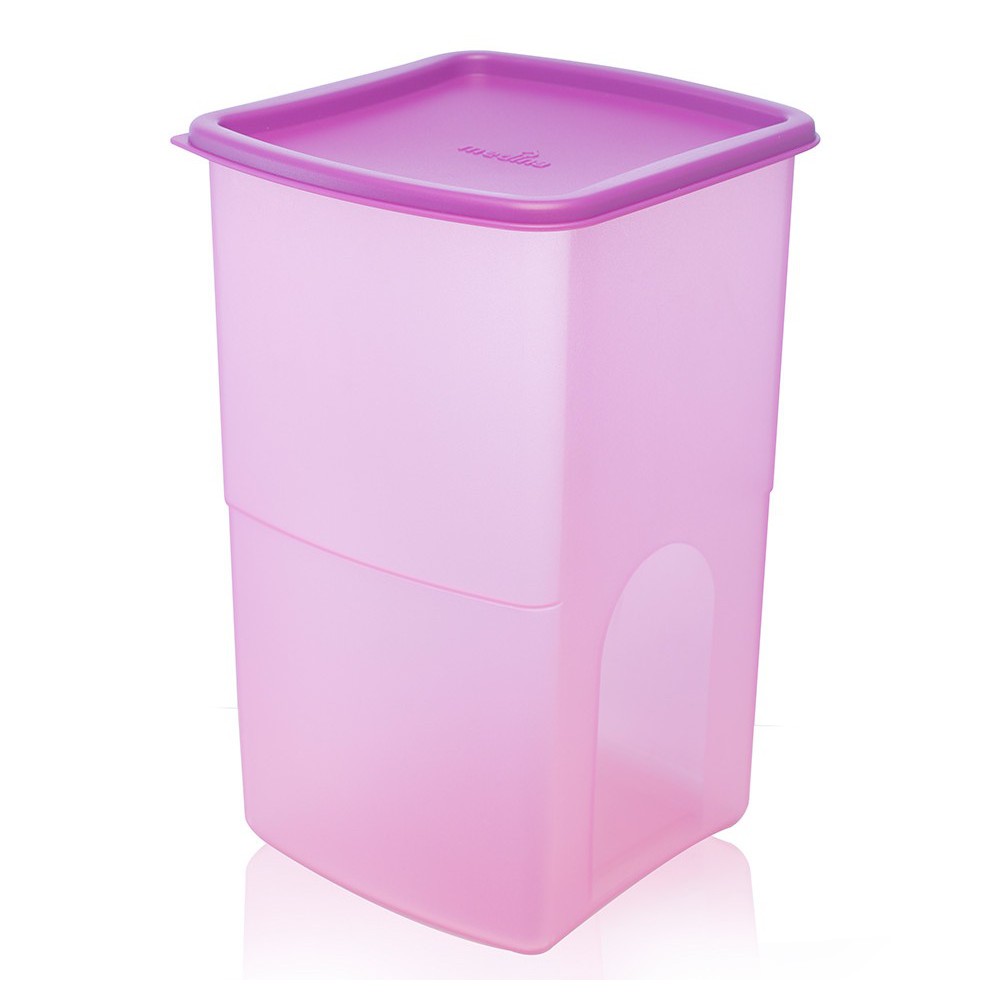 Azalea Snack Container Square (Set of 5) Purple | Toples Kulkas Snack Kedap Udara Food Keeper