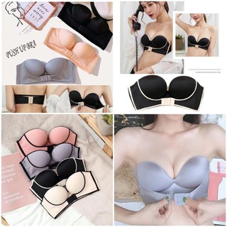 BRA PUSH UP STRAPLESS Tanpa Kawat Kait Depan Belakang. | Shopee Indonesia