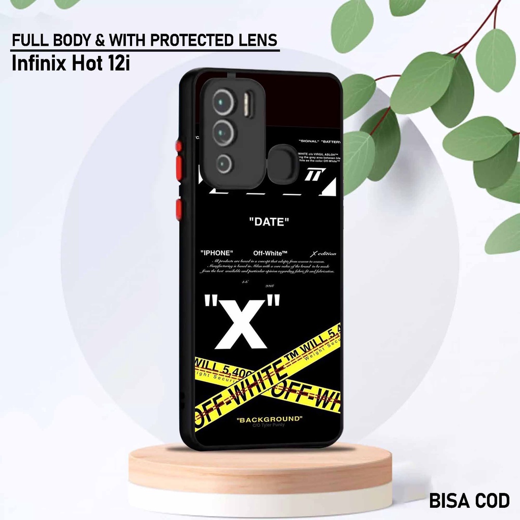 Case Infinix Hot 12i - Motif Case [ Sticker Branded ] - Hardcase Infinix Hot 12i - Softcase Infinix 