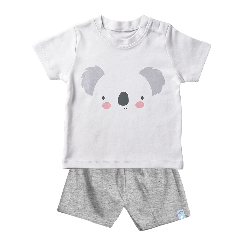 Setelan Bayi Usia 6-24 Bulan Bahan Katun Combed 30s Gratis Sablon nama