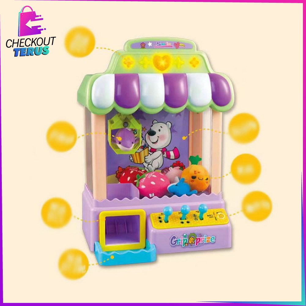 CT M279 Mainan Anak Mesin Capit Mini Doll Machine Mesin Tangkap Boneka Mainan Edukasi Anak Mesin Capit Boneka