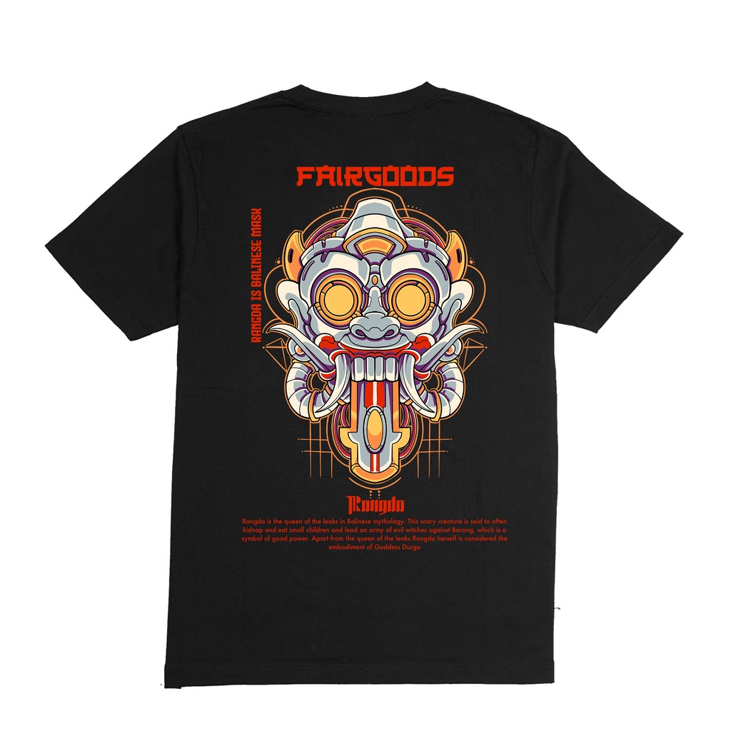 Fairgoods Kaos - Rangda - Hitam