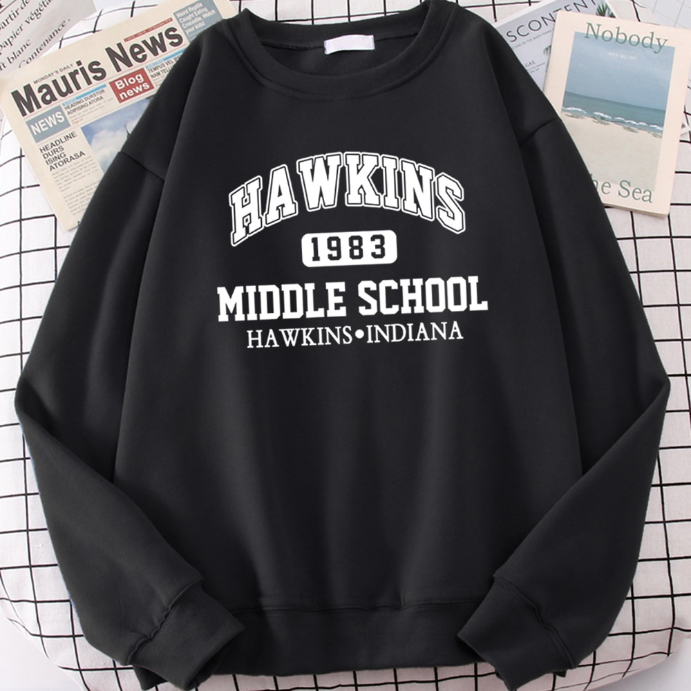 Sweater Hawkins Stranger Things Crewneck Stranger Things Hoodie Jaket Kawaii