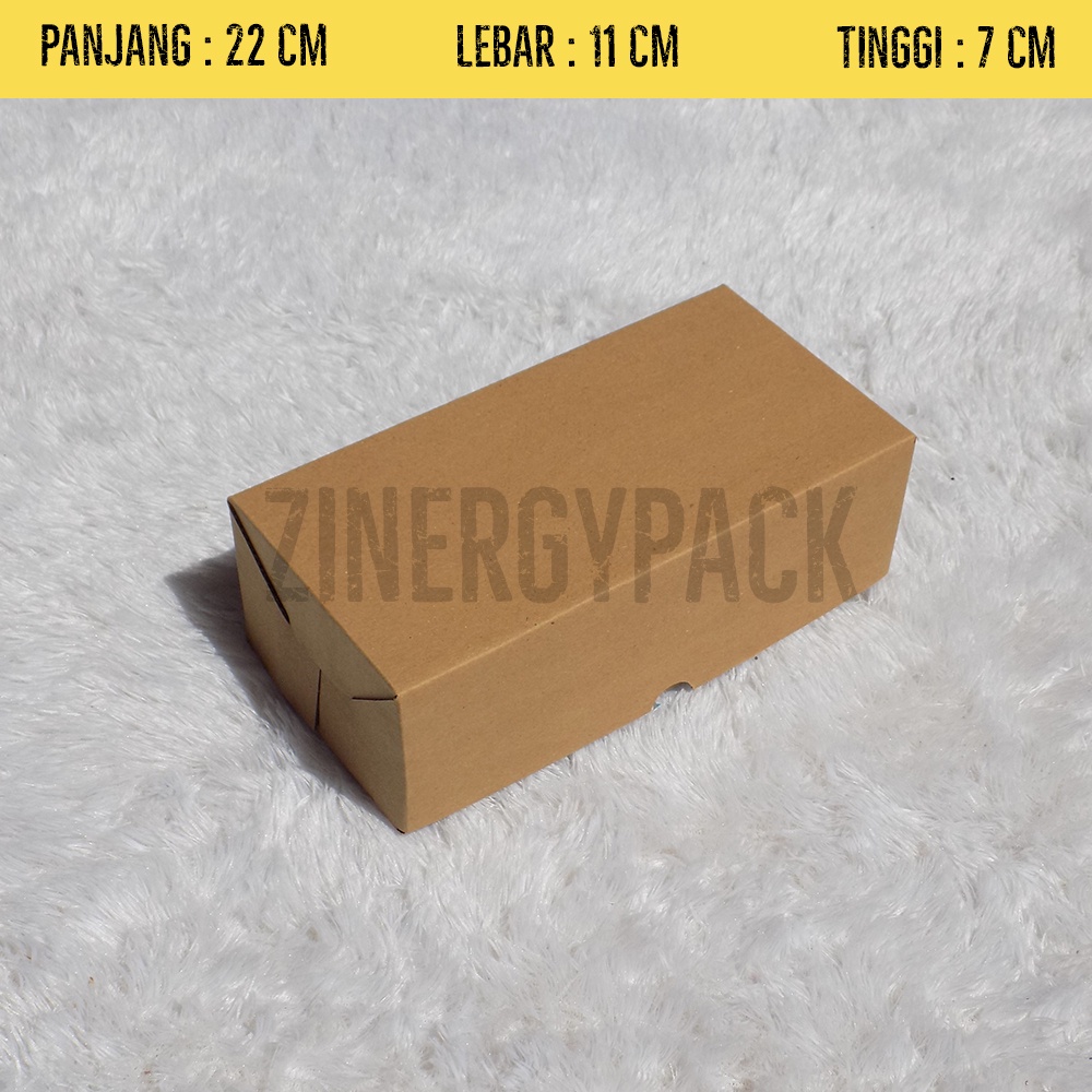 

Box Kardus E-Flute Coklat Untuk Packaging Olshop Sovenir Baju Pizza Kado Hampers Snack 22x11x7 CM