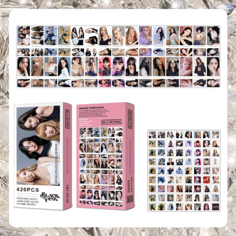 PhotoCard 30pcs Post Card 30pcs & Sticker 360pcs BTS Blackpink