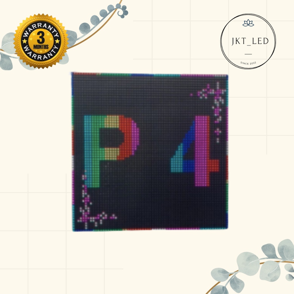 Panel Modul LED Running Text Full Color P 4