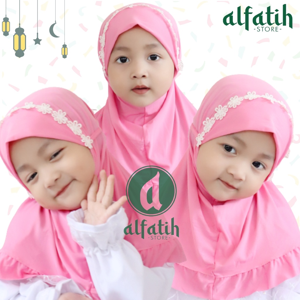 ALFATIH STORE / JILBABA ANAK SYIRIA BUNGA MELATI REMPEL POLOS / JILBAB ANAK MURAH / JILBAB INSYAN HIJAB BAYI COD / KERUDUNG ANAK HIJAB ANAK BAYI PEREMPUAN / HIJAB ANAK / JILBAB ANAK BAYI USIA 2 TAHUN BAHAN JERSEY PREMIUM NYAMAN DI PAKAI