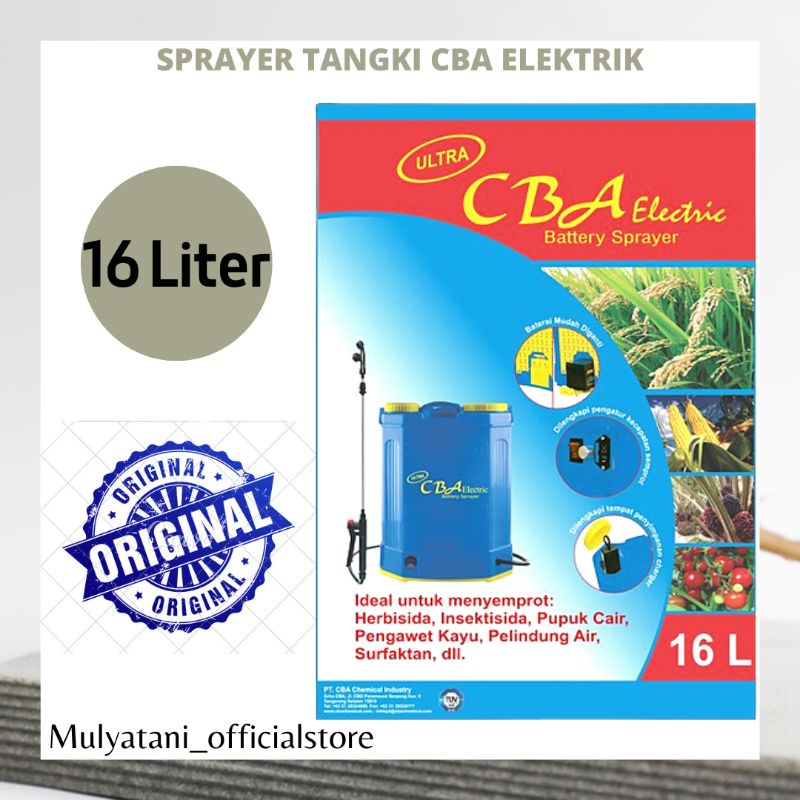 Tengki Sprayer Tengki Tanki Tangki Alat Semprot CBA Type 4 Elektrik Electric 16 Liter Original