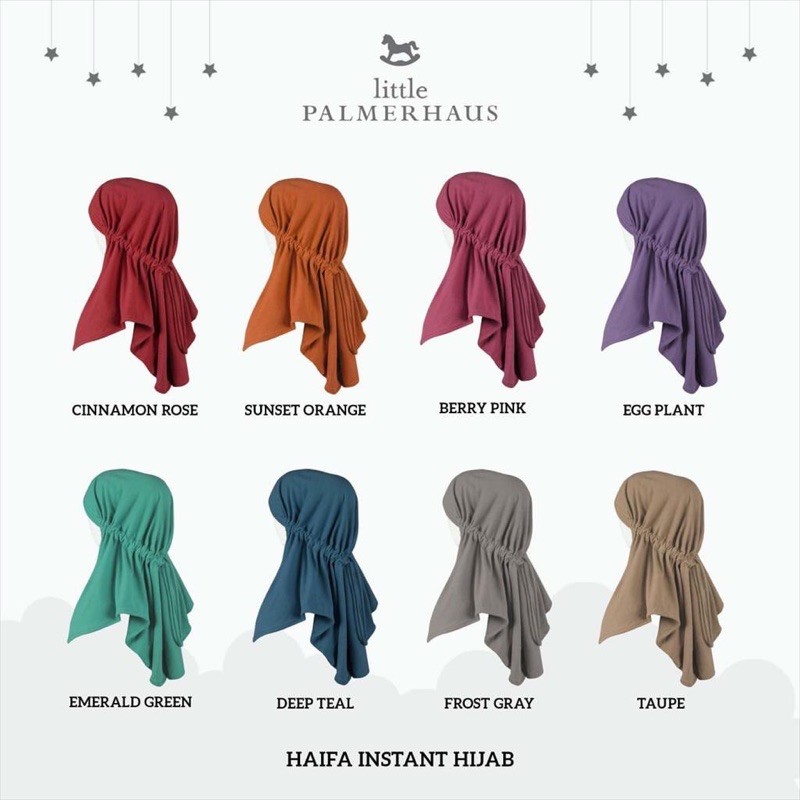 Little Palmerhaus HAIFA Instant HIJAB for Baby &amp; Kids / Kerudung Bayi Anak