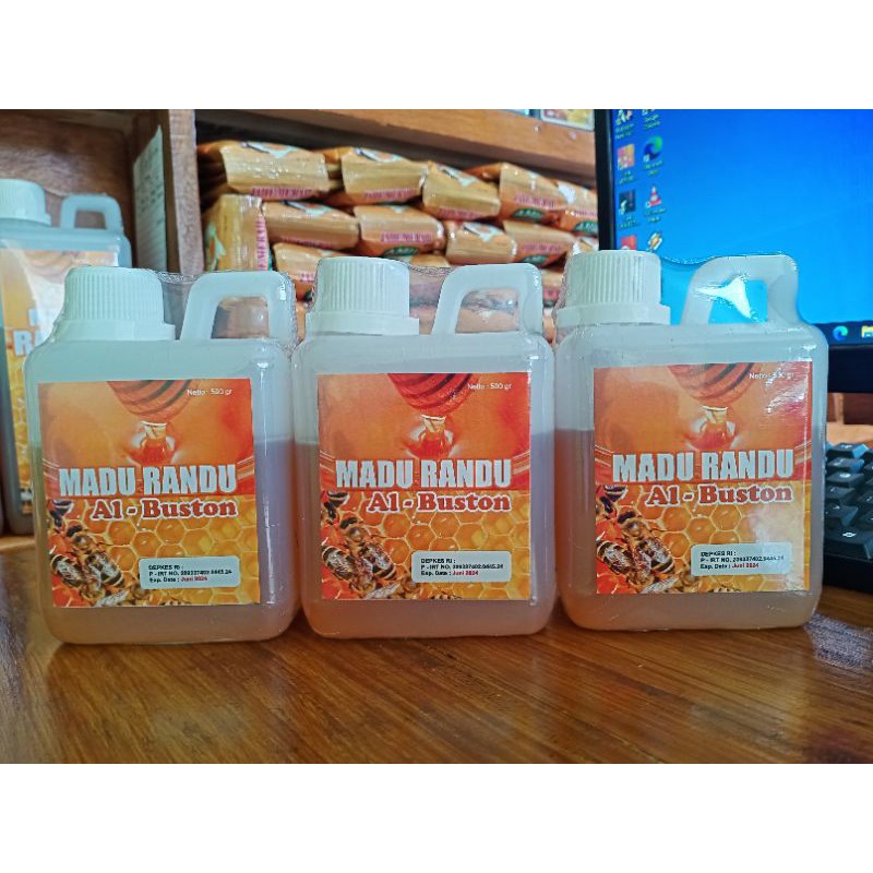 

Madu Randu Murni Al Buston 500gr Original Madu Nektar Pohon Kapuk Randu Asli