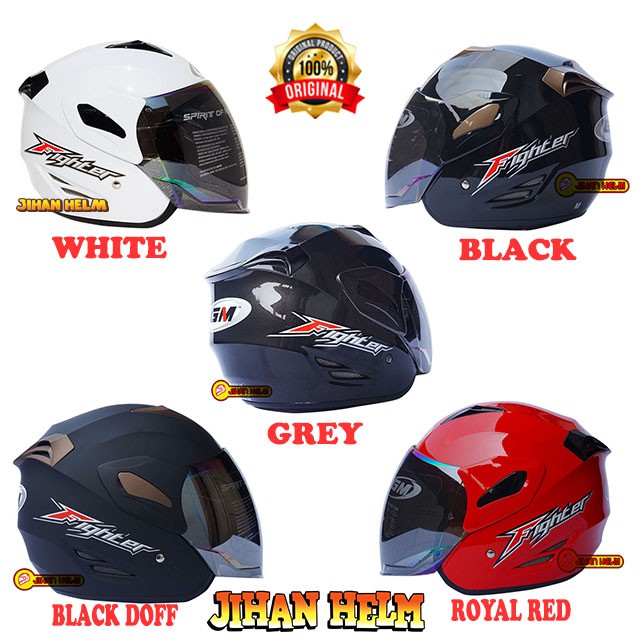 HELM GM / HELM / GM / HELM GM FIGHTER POLOS ORIGINAL SNI TERMURAH