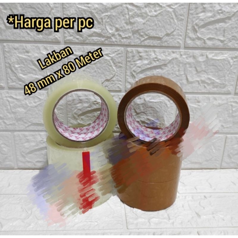 

LAKBAN 48 MM X 80 METER FULL LAKBAN COKLAT LAKBAN BENING PACKAGING ISOLASI LAKBAN 80 METRR