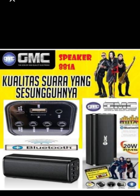 Speaker bluetooth Portable GMC 881A