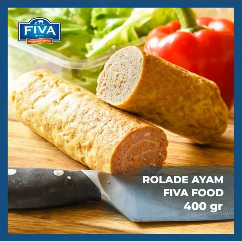 

Fiva Rollade Ayam Roll 400gr / rolade ayam fiva food bogor frozen food bogor lauk rolade catering