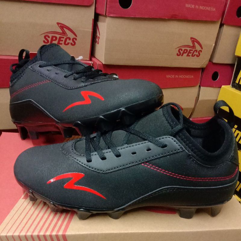 Sepatu Bola anak-anak.ALTO JR FG Black/Hot Red