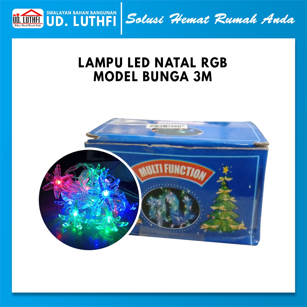 Lampu TMBLR Led / Lampu Natal / Lampu Hias Bunga RGB 3 Meter