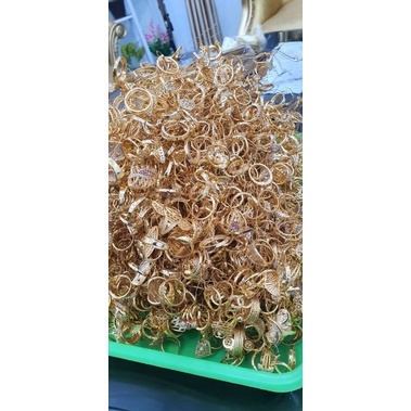 cincin xuping termurah wanita dewasa lapis emas premium top RANDOM berbagai model  mewah dan menarik permata zirqon-5