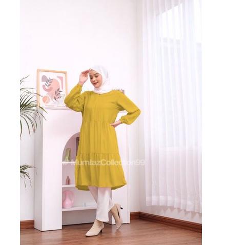 Siap Kirim.. TUNIK RAYON WIZA/ LONG TUNIK WIZA RAYON VISCOSE POLOS TERBARU