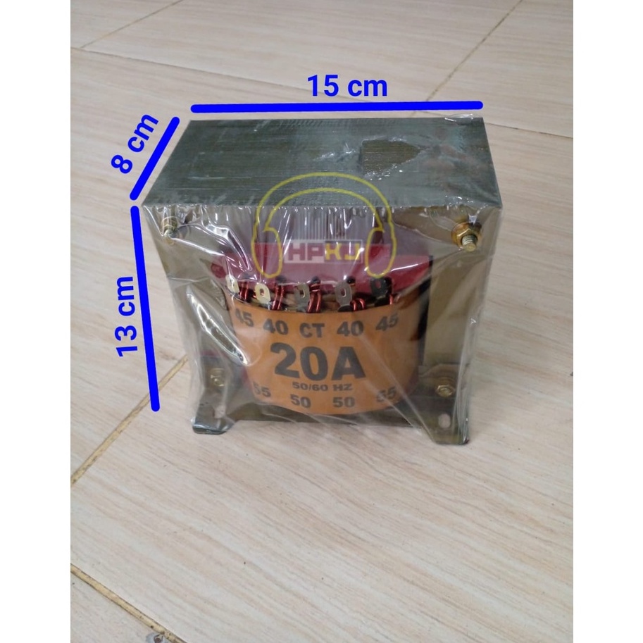 TRAFO TRANSFORMER CSH 20A CT 55 20 AMPERE 20AH 55V 55 VOLT CT MURNI