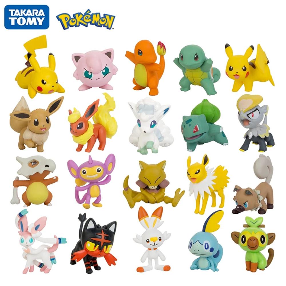 Figure Agustina Pikachu Litten Abra Charmander Bulbasaur Vulpix Squirtle Action Figure