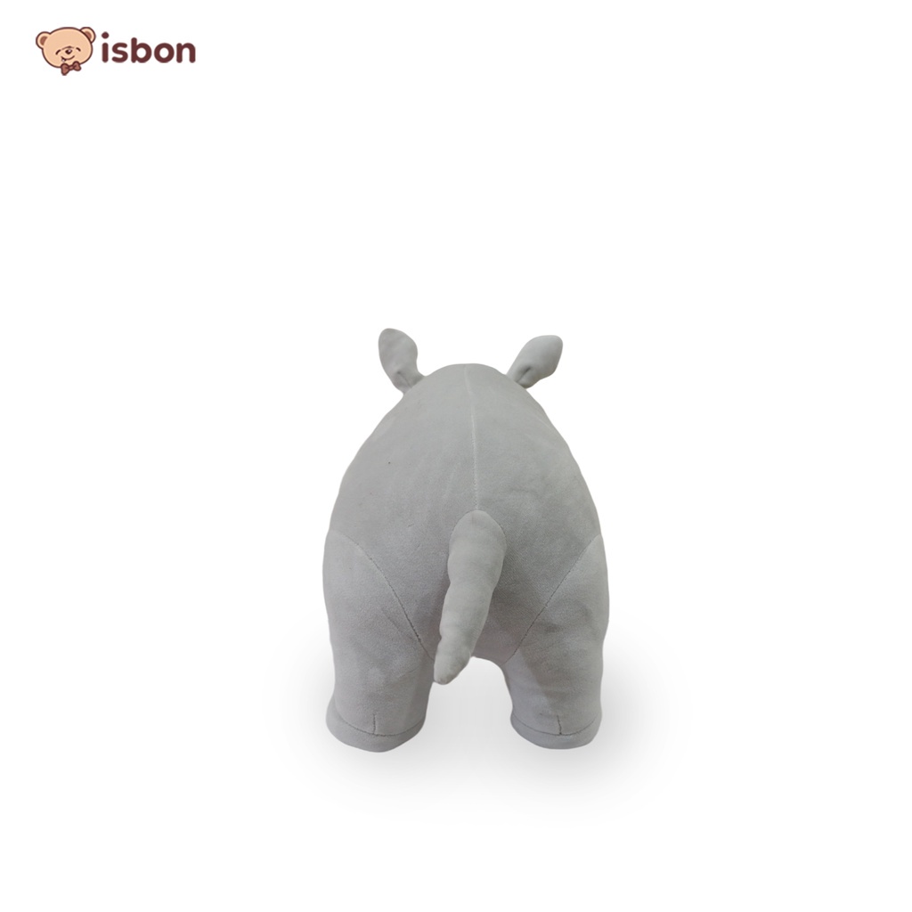 Boneka Badak Rhino Bercula Satu Khas Jawa Warna Abu Abu Bahan Premium Cocok Untuk Mainan Anak By ISTANA BONEKA