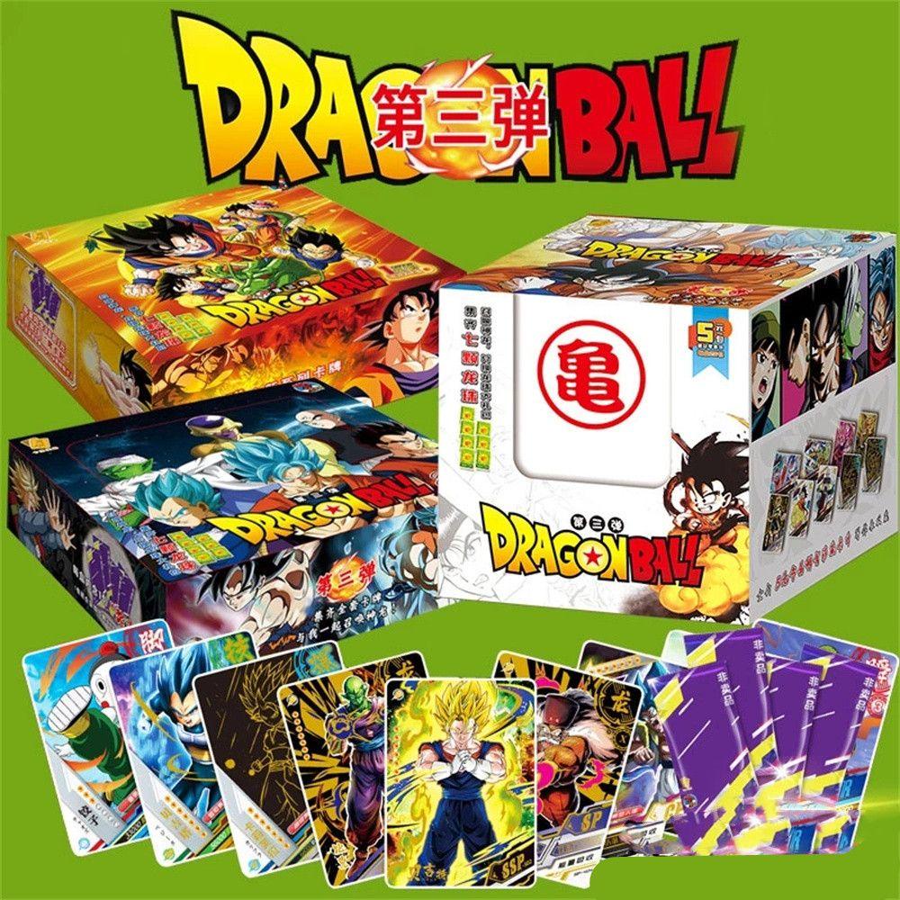 QUINTON Dragon BALL Z Board Game Hadiah Keluarga Jepang Untuk Anak Anak Goku Game Kartu