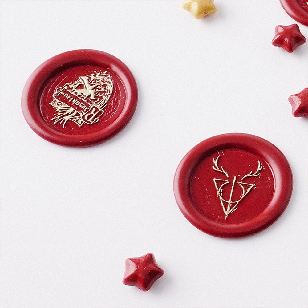 [Elegan] Sealing Wax Stamp 3CM Retro Kartu Hadiah Kado Posting Pernikahan Deathly Hallows Copper Head Wax Seal